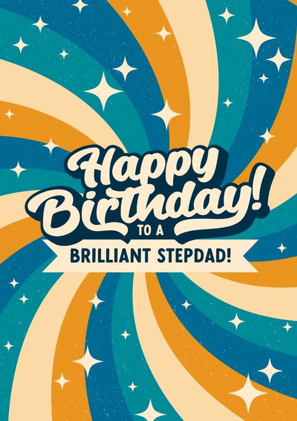 Brilliant Stepdad Birthday card created by Evie Garnett Designs