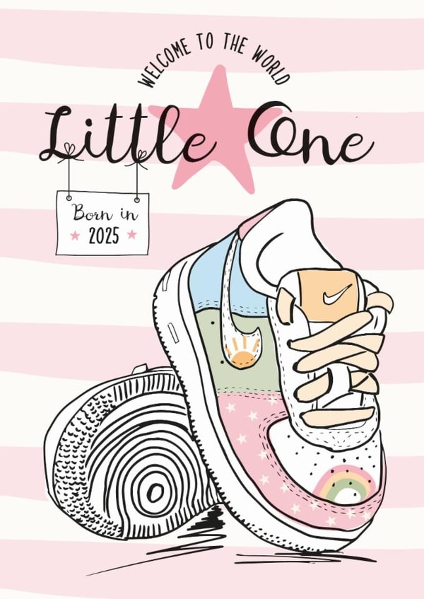 New baby nike air force 1s - Pink - born in 2025 created by Rulu