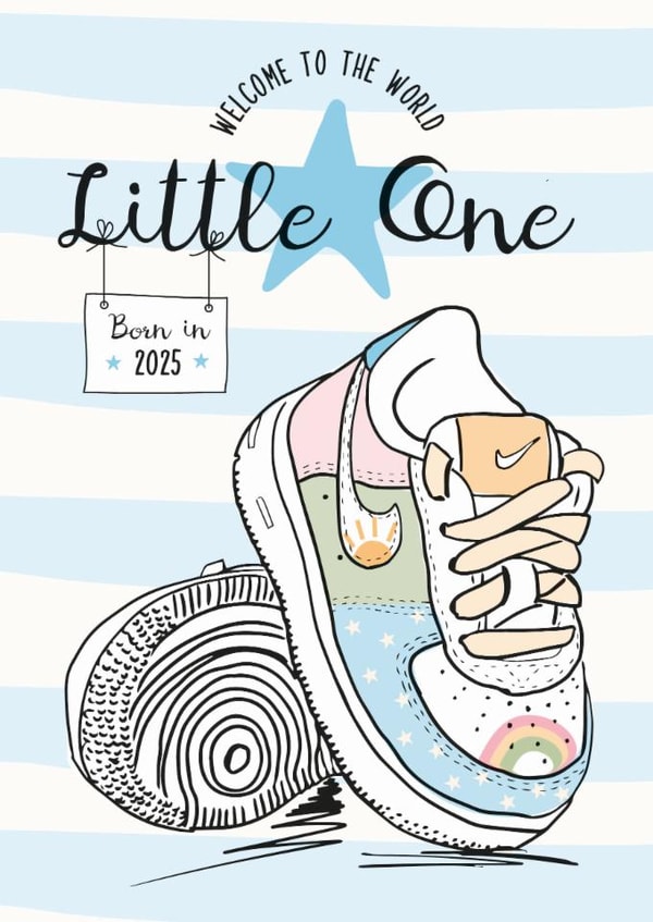 New baby nike air force 1s - Blue - born in 2025 created by Rulu