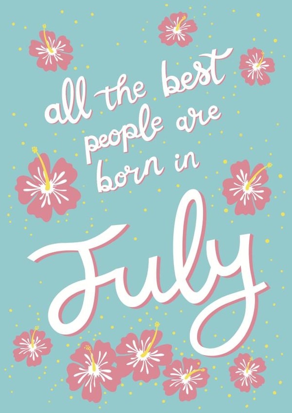 July Birthday created by Emma Blue