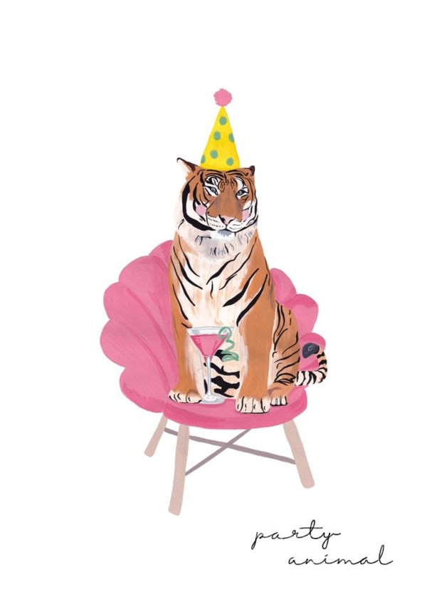 Party Animal Tiger Card created by Hannah Commane