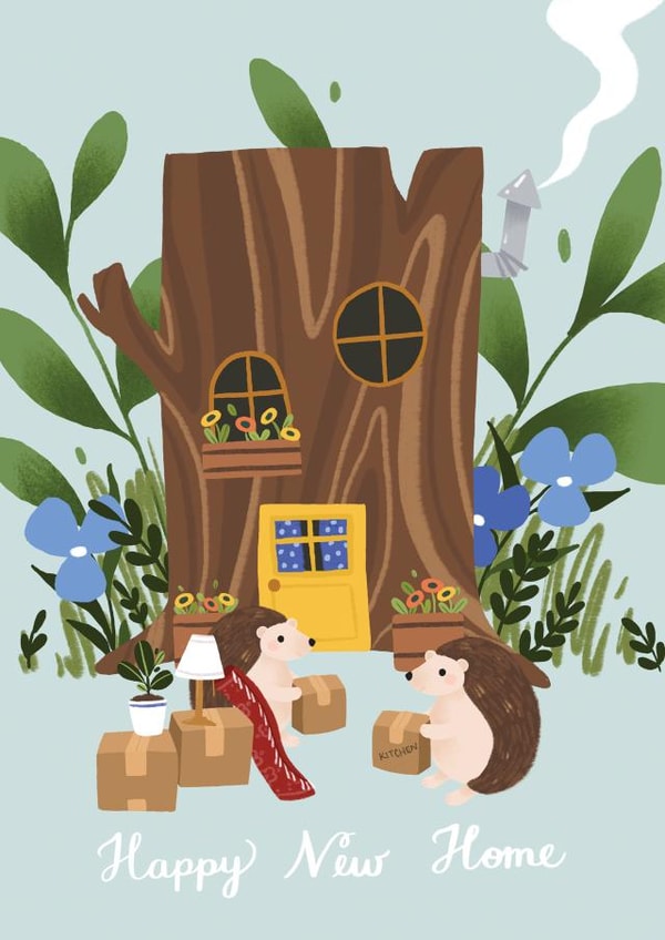 Hew Home Hedgehog Card created by Hux Loves Honey