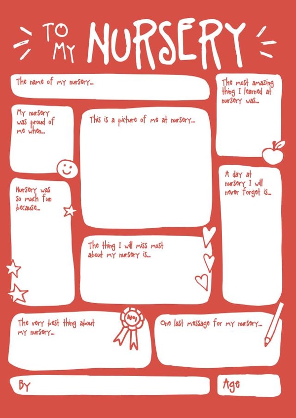 Thank You Nursery Fill In Card created by Bow & Bell