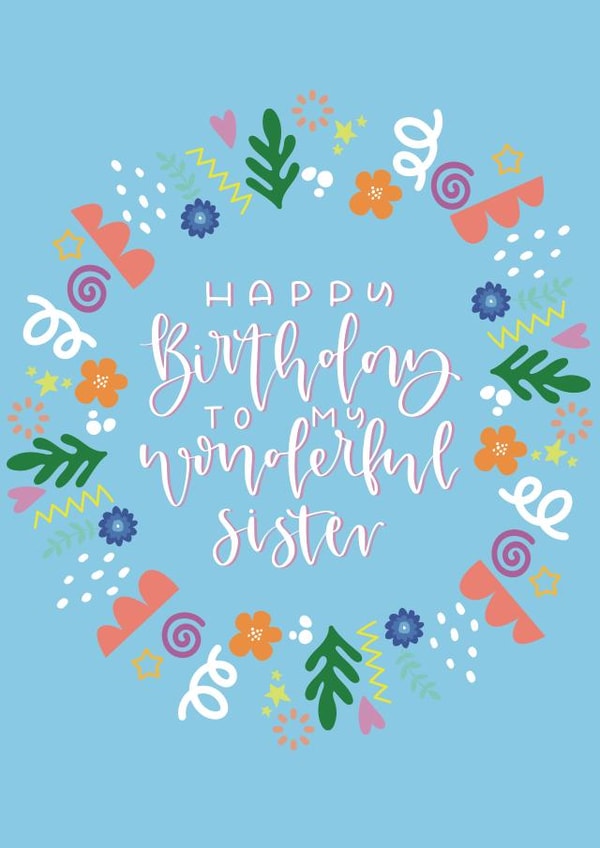 Happy Birthday to my Wonderful Sister 1001 created by Cate Creates