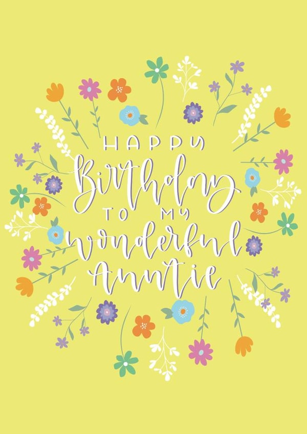 Happy Birthday Auntie created by Cate Creates