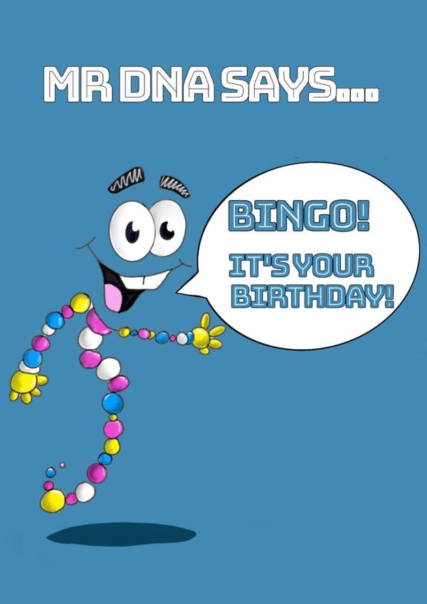 Mr.DNA Happy Birthday created by JurassicUnicast Designs