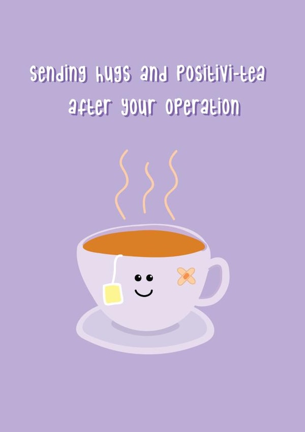 Sending Hugs - Get Well After Your Operation created by @Laura Lonsdale Designs