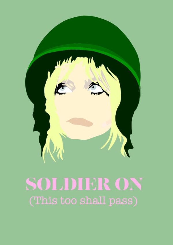 Thinking of you Soldier On card created by Paper Artist UK