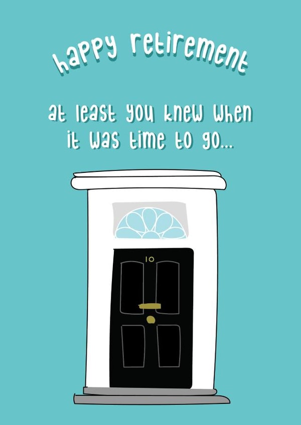 Boris Themed Retirement Card created by @Laura Lonsdale Designs