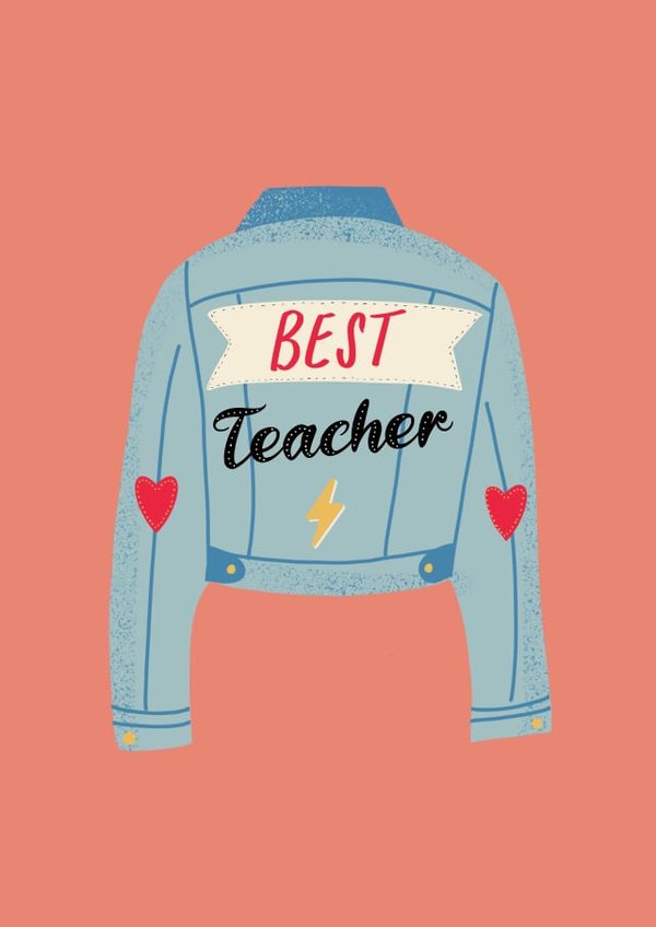 Best Teacher Card created by Curious Day