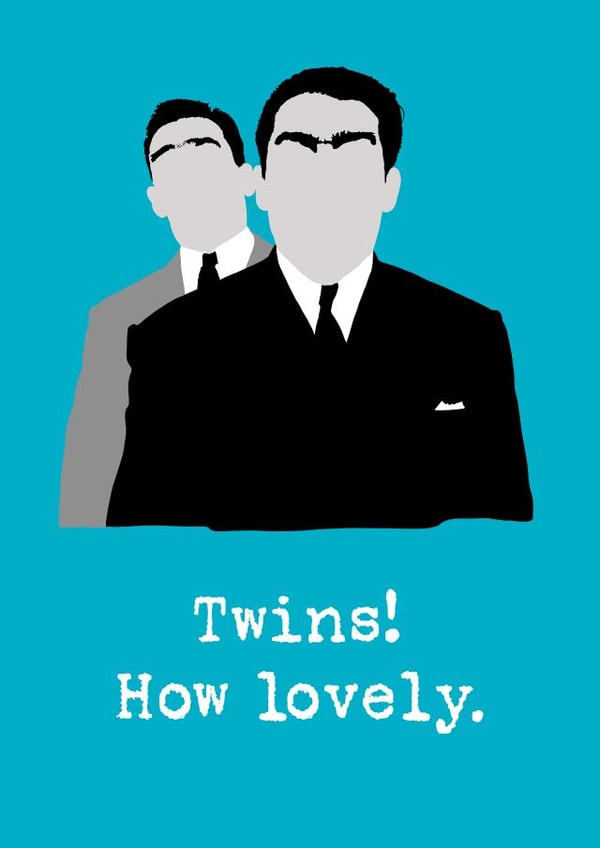 Congratulations on the birth of your twins! created by Paper Artist UK