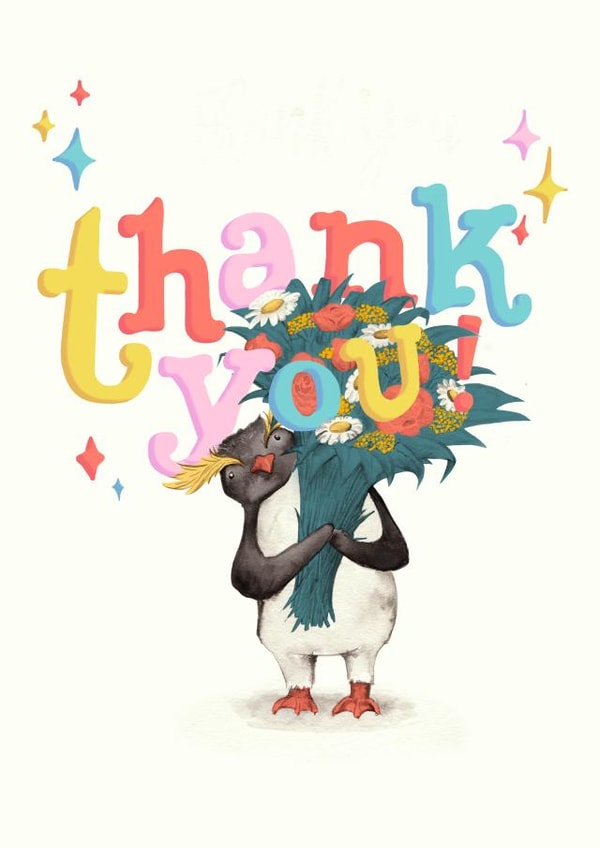Thank You Cute Penguin created by Hannah Seakins