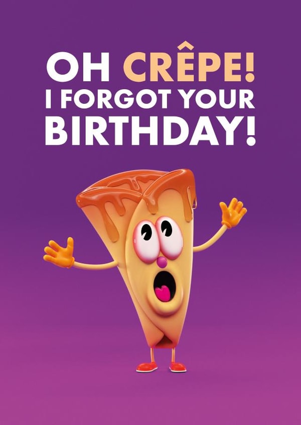 Oh Crepe Belated Birthday Card created by FUNTZ
