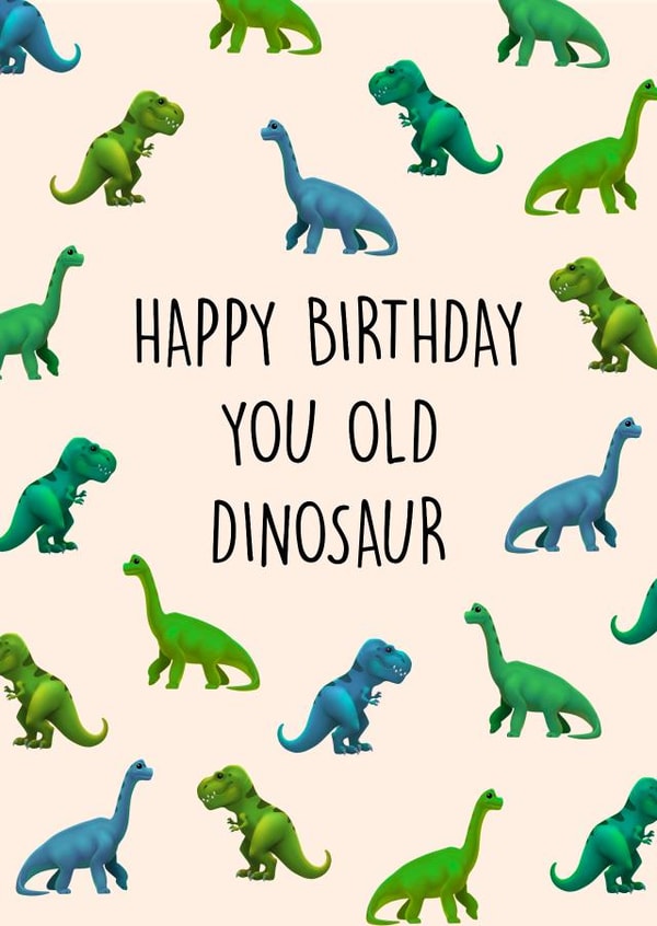 You old dinosaur created by Poppy & Mabel