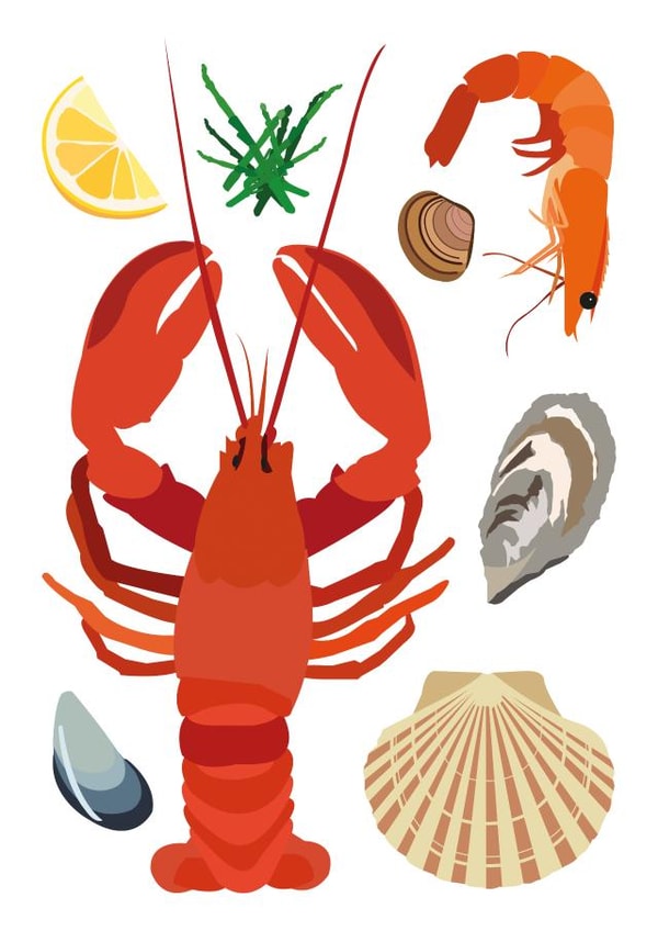 Seafood Catch of the Day created by Jaypea Art