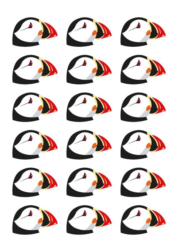 Puffin Repeat created by Jaypea Art