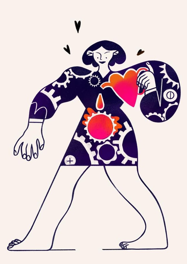 An everyday selfcare Card about loving yourself as you are created by Sarkasik