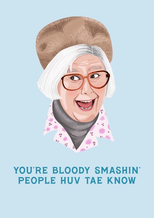 Bloody Smashin' Isa Card created by URGHH Card Co.