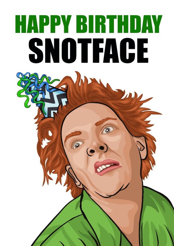 Drop Dead Fred Birthday Card created by Glam Brock 