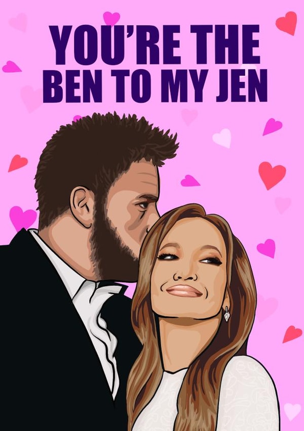 Bennifer Love Card created by Glam Brock 