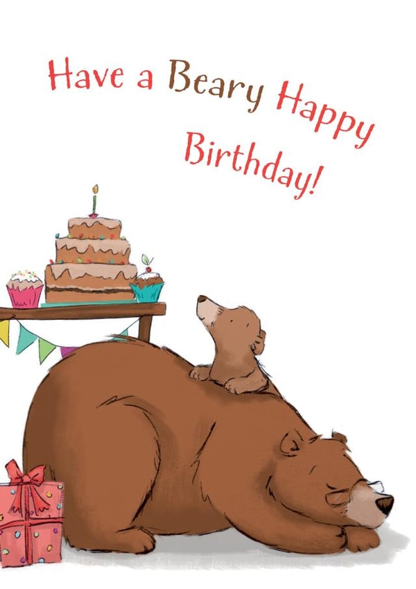 Beary Happy Birthday! created by Jade Lawley Illustration