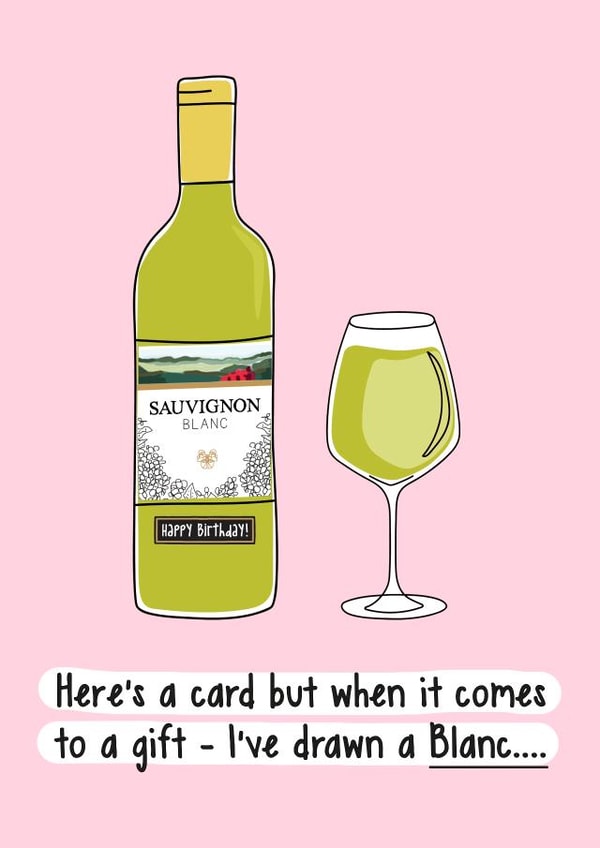 Funny Wine Birthday Card created by Of Life & Lemons Ltd.