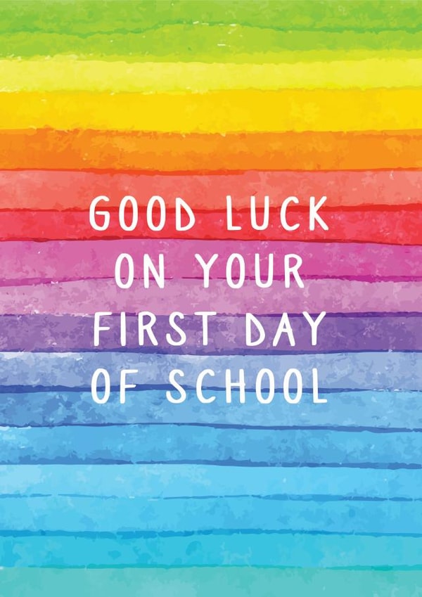 'Good Luck On Your First Day Of School' Card For Children created by Danielle Ellen