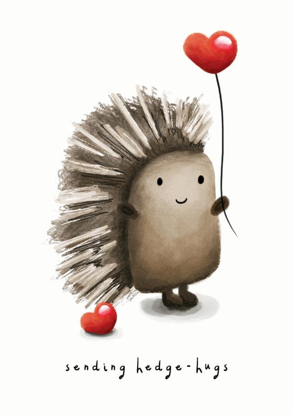 Hedge-hugs created by Caley Veitch Illustration