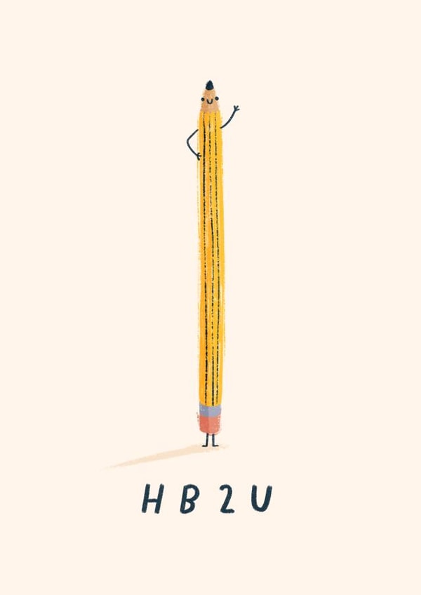 HB 2 U Birthday Card created by Pilea Press