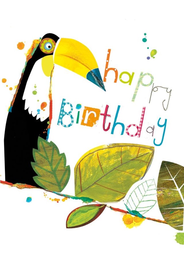 HAPPY BIRTHDAY - JUNGLE - TOUCAN created by Anya Higginson
