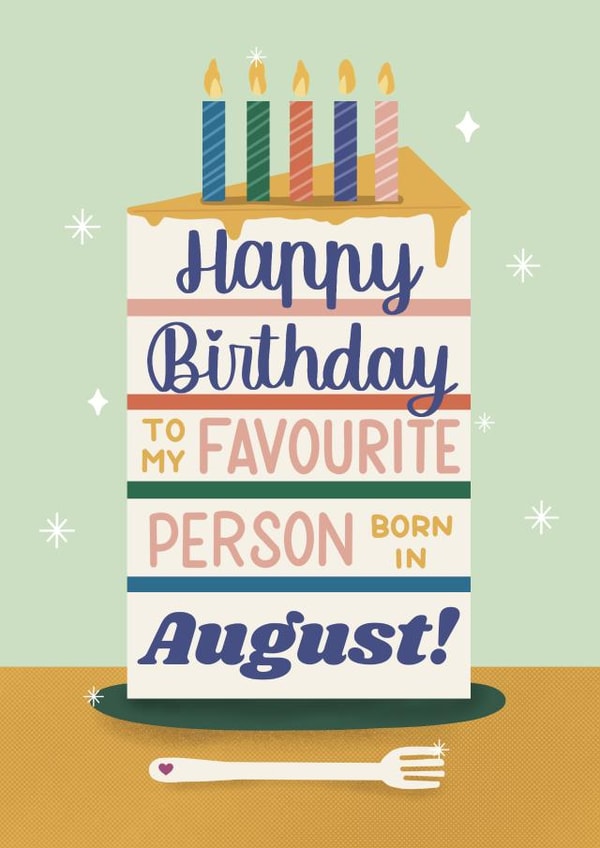 August Birthday Card for your Favourite Person created by Daksha Giri