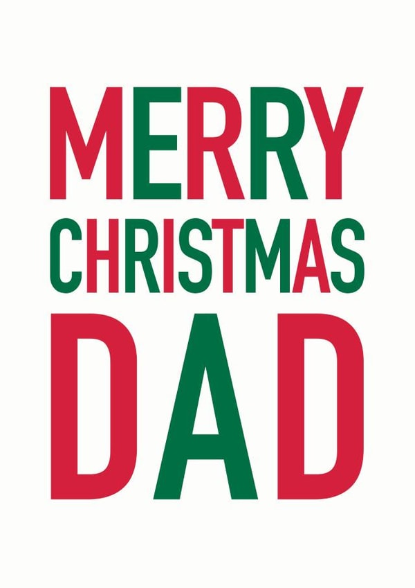 Merry Christmas Dad Card created by Studio 9