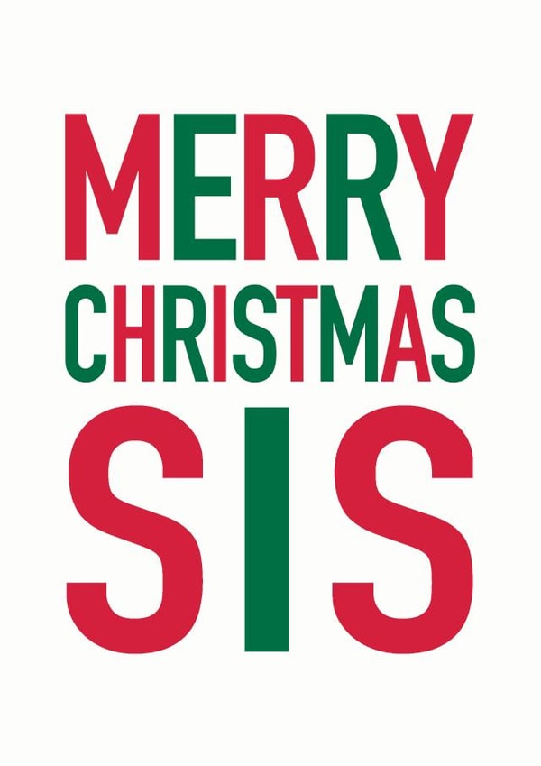 Merry Christmas Sis Card created by Studio 9