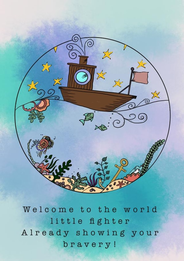 Welcome baby, NICU, poorly, early, prem. created by Rae of Sunshine