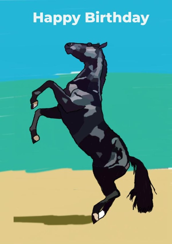 Happy birthday horse lover created by CoolArt2021