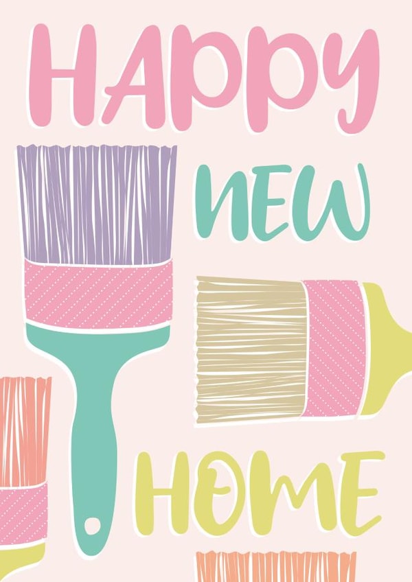 Happy new home card created by Louise Parr Studio