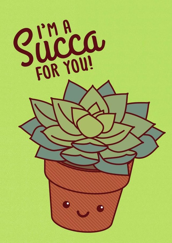 I'm A Succa For You Love Card created by Tiny Bee Cards
