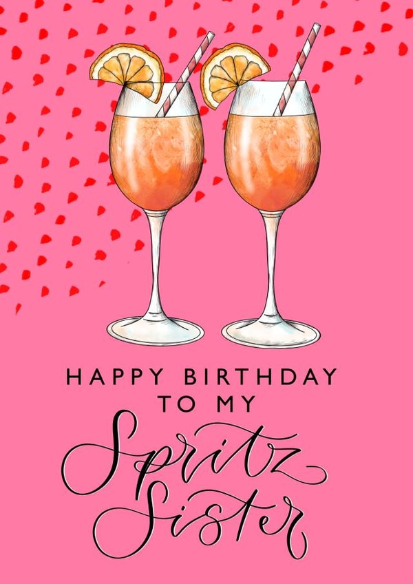 Fun Birthday Card - Aperol Spritz - For Her created by The Amyverse