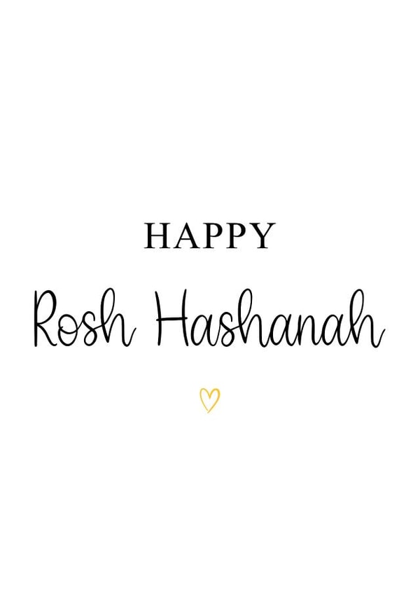 Happy Rosh Hashanah Card created by Kalm Lettering
