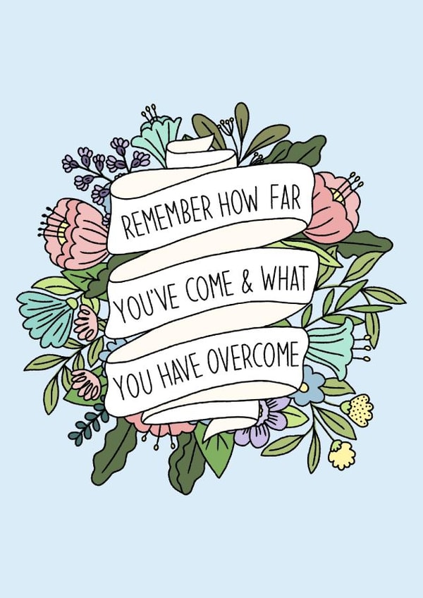 Motivation, Positive affirmation, Self love, Flower lover, for her, just to say created by By Emma Dearling