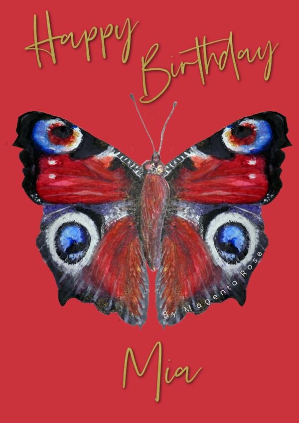 Happy Birthday Mia  created by Magenta Rose Designs