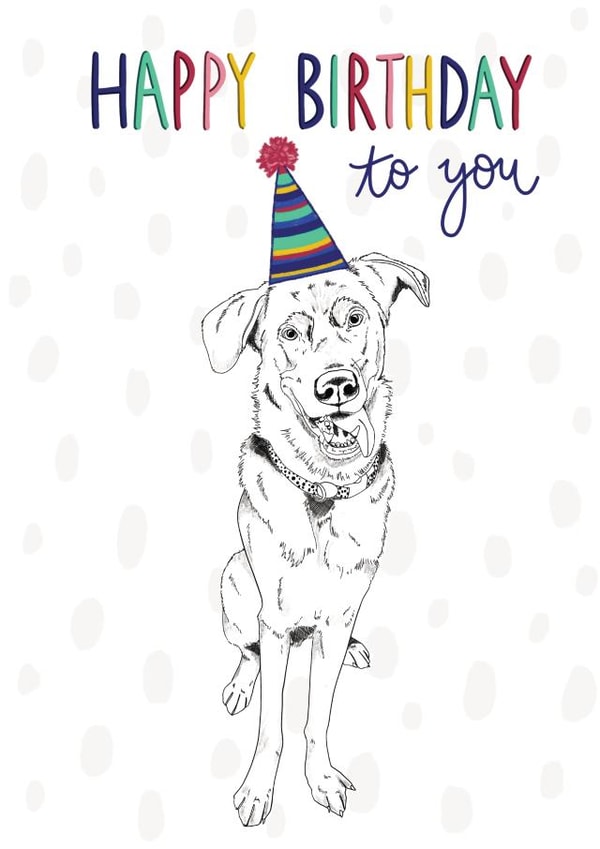 Dog Happy Birthday Card created by Bramble Designs