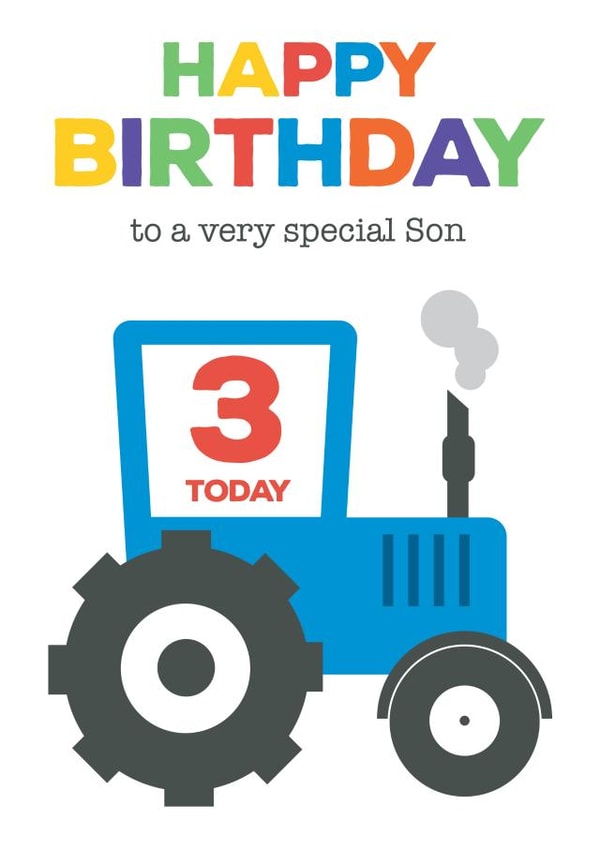 Cute Birthday Card - For Son - 3 created by Hello Fridays Studio