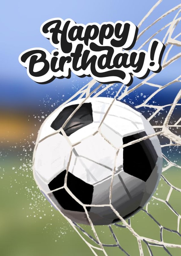 Happy Birthday Football Card created by Evie Garnett Designs