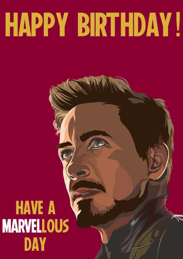 Iron Man Birthday Card created by Gee Designs
