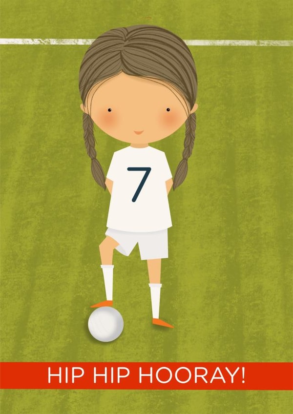 Hip hip hooray football birthday card 1000 created by Bells Scambler