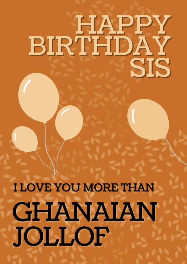 Jollof Rice Birthday Series 1001 created by Crafted By Mandy