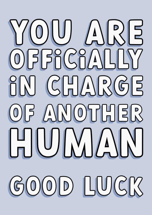 Funny New Baby Card created by Colourful Life