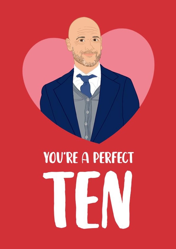 Funny Erik Ten Hag Anniversary Card created by The Cake Thief