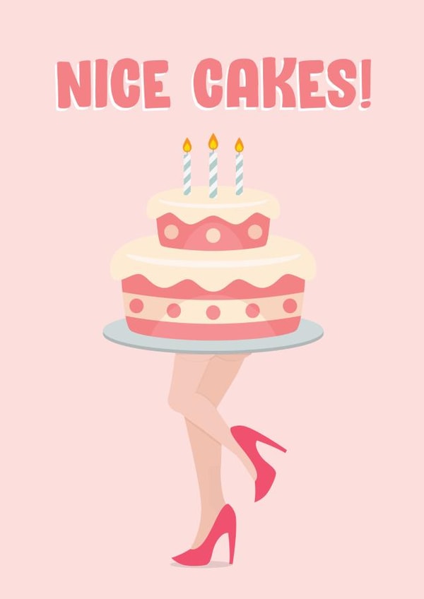 Nice Cakes Birthday Card created by James  Steer